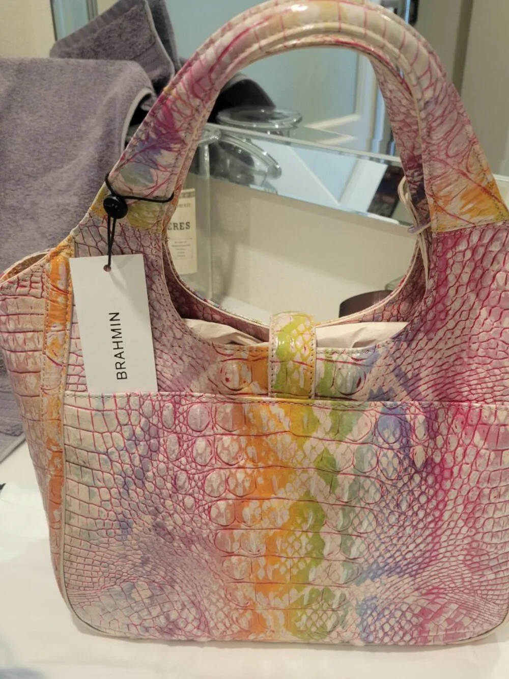 NWT Brahmin Bag and Matching Card Wallet - Carla Optimism Melbourne
